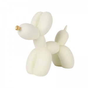 Lag luam wholesale Art Ntau xim Balloon Dog Tsev Kho Kom Zoo Nkauj Tsiaj Pej Xeem Custom Dogs Figurines Desktop Decoration