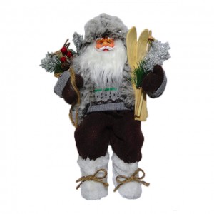 Grosir Kain plastik dekorasi Natal tokoh 80 cm noel Standing Santa Claus karo tas mistletoe