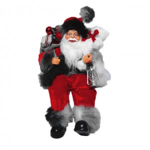 Osunwon Keresimesi titunse ebun noel 60 cm Iduro Santa Claus Doll pẹlu Asọ asọ