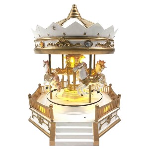 Igbe egwu Noel Movement Classic Christmas decor carousel