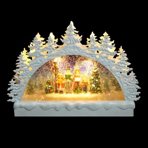 BSCI orinasa labozia plastika andohalambo Xmas Scene rano manjelanjelatra mihodina Led Christmas snow globe