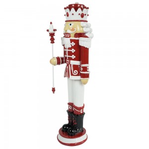 Melody Wholesale Christmas outdoor & indoor decor polyresin nutcracker mei Led ljocht