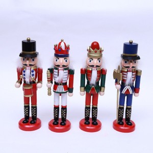 Melody nga nagbitay nga Puppet Toys, German Wooden custom nutcracker soldier Christmas ornaments