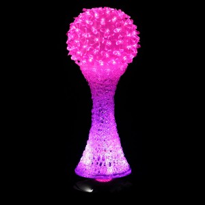 Vase en cristal de boule de fleur lumineuse Led artificielle, décoration de fête à domicile personnalisée 2023