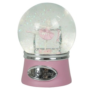 Wholesale OEM souvenir resin gift, polyresin water spinning ballet snow globe