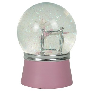 Wholesale OEM souvenir resin gift, polyresin water spinning ballet snow globe