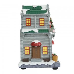 Christmas Ornaments LED Boutique With music Christmas village houses for Christmas Gifts Decoration