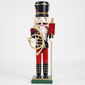 Vintage home decor Hand dicét custom kayu kaulinan soldadu nutcracker pikeun hiasan Natal