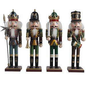 Hot sell amazon cascanueces de navidad treutskjæring leketøy nøtteknekker soldat ornament