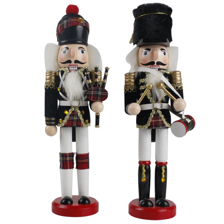 China wholesale Personalized Christmas Nutcrackers - Wholesale tabletop Traditional Puppet Wooden soldier nutcracker figures Christmas decorations – Melody