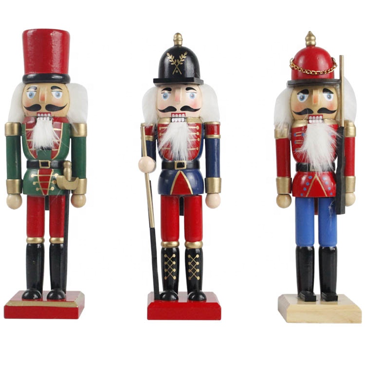 OEM/ODM Supplier Rose Gold Nutcracker - New arrive indoor decor Custom Small tabletop Christmas doll wooden soldiers nutcracker – Melody