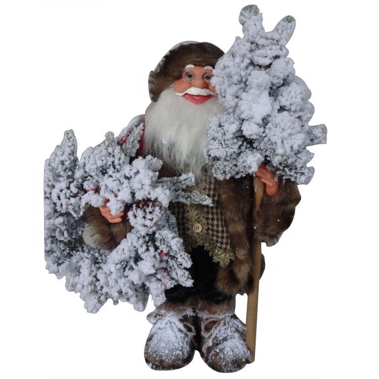 Wholesale Led Santa Claus - Animated Life Size Santa Claus christmas decoration for supermarket – Melody