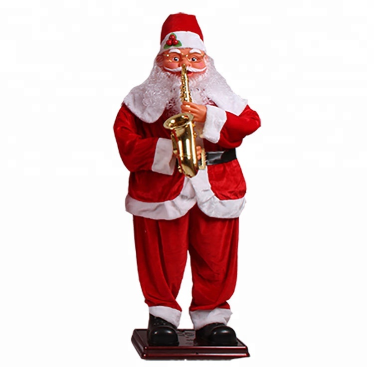 2018 wholesale price Musical Santa Claus - Christmas outdoor decoration Big size musical dancing Santa Clause figurines – Melody