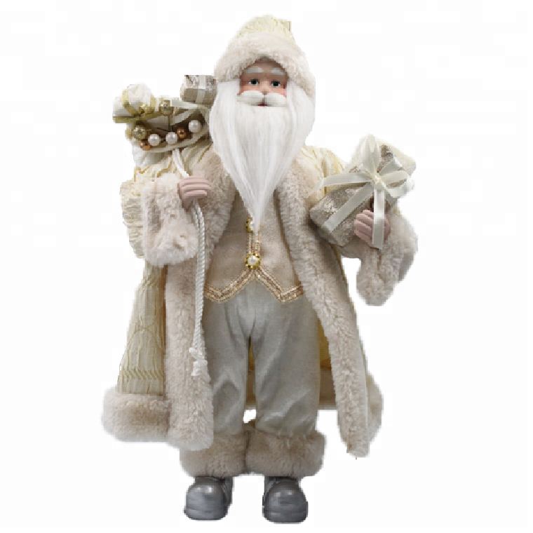 Professional China Santa Claus Statues - Customized Christmas gift fabric stuffed Santa Clause figure plush toy – Melody