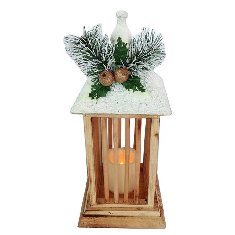 New Fashion Design for Solar Lighthouse For Garden - Noel wooden Xmas decoration Christmas Led Candle lantern – Melody