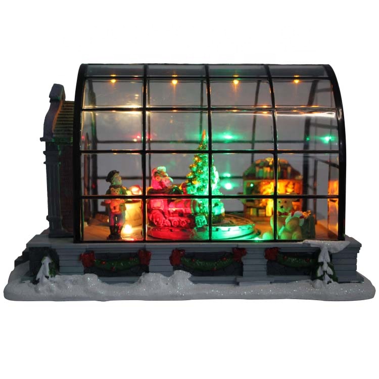 Well-designed Light Up Garden Ornaments - Wholesale battery operated Mult-LED Motion and Musical  Animated Christmas house – Melody