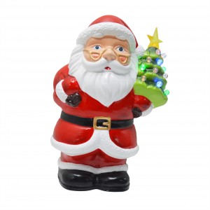 Yeni gəliş Milad şaxta baba CHRISTMAS DECORATION 2024 LED plastik santa claus ev bəzəyi