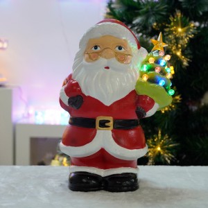 Yeni gəliş Milad şaxta baba CHRISTMAS DECORATION 2024 LED plastik santa claus ev bəzəyi