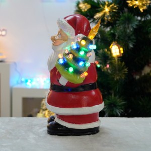 Yeni gəliş Milad şaxta baba CHRISTMAS DECORATION 2024 LED plastik santa claus ev bəzəyi