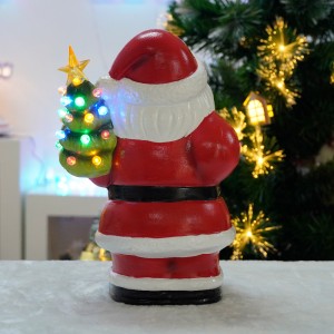 Жаңы келген Рождество Санта Клаус CHRISTMAS DECORATION 2024 LED пластикалык аяз ата үй жасалгасы