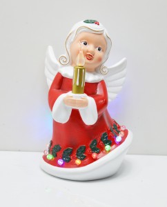 New arrive noel seasonal Led Christmas angel with candle