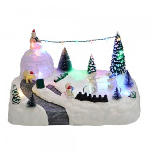 Wholesale Animated plastic LED Christmas villag...