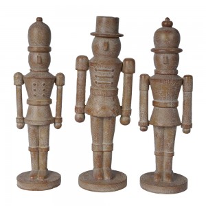 2023 Nativitatis Decoration Victualia tabularum ornamentorum nutcracker statuarum Resin Wood metam nutcracker militis