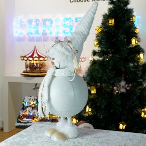 Hot selling LED ornaments snowman santa christmas decoration supplies christmas gifts light christmas