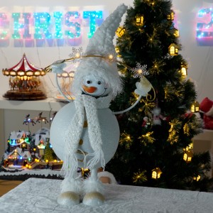 Hot selling LED ornaments snowman santa christmas decoration supplies christmas gifts light christmas