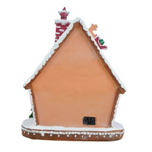 Wholesale Christmas village houses animated christmas lighting gifts 2024 decors gingerbread house with colorful LED lights