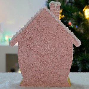 Resin LED House pasko gingerbread house CHRISTMAS DECORATION 2024 lighted gingerbread christmas candy house