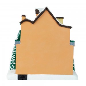 Wholesale LED light-up musical Candy shop Christmas village houses with Animated for Christmas decor and gift