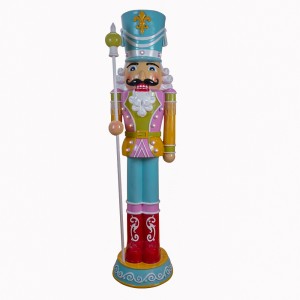 Custom Life-size Christmas Nutcracker With led lights Christmas Nutcracker Soldier Decoration