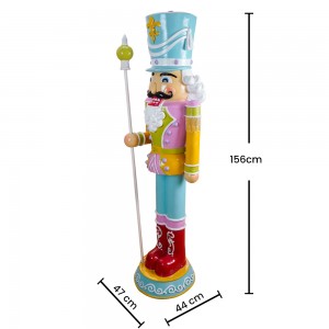 Custom Life-size Christmas Nutcracker With led lights Christmas Nutcracker Soldier Decoration